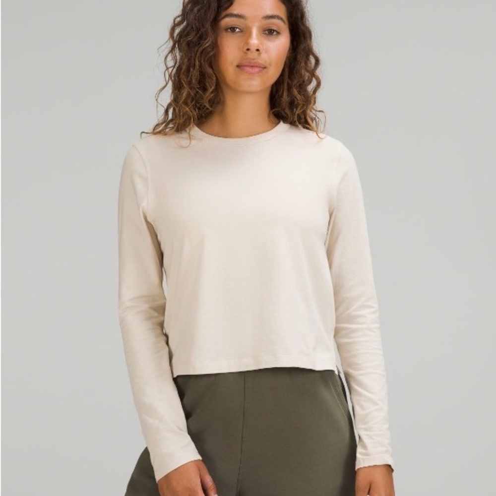 Lululemon Athletica Classic-Fit Cotton Blend Long Sleeve Shirt size 6